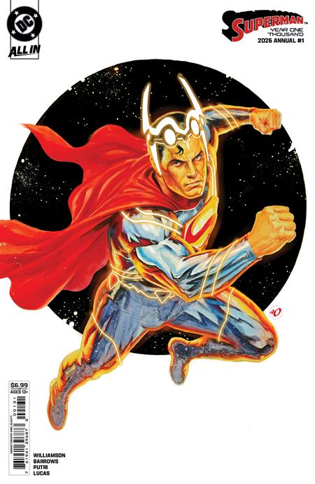 SUPERMAN ANNUAL YEAR ONE THOUSAND #1 (ONE SHOT) CVR C ARIEL OLIVETTI CARD STOCK VAR (DC K.O.)