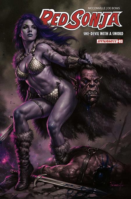 RED SONJA SHE DEVIL WITH A SWORD #3 CVR L LUCIO PARRILLO ULTRAVIOLET VAR