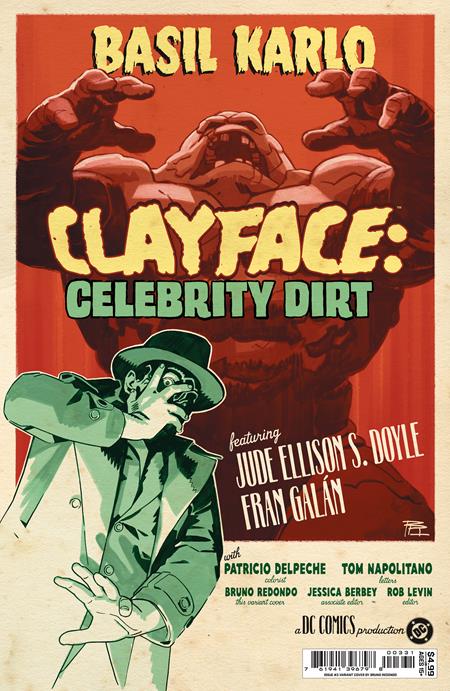 CLAYFACE CELEBRITY DIRT #3 (OF 6) CVR C BRUNO REDONDO CARD STOCK VAR