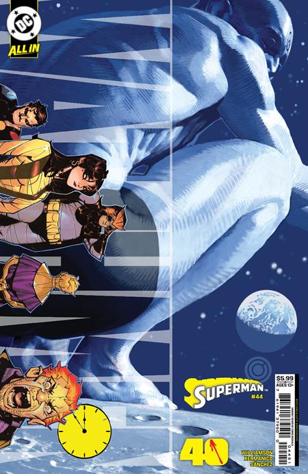 SUPERMAN #44 CVR E CHRIS BACHALO WATCHMEN 40TH ANNIVERSARY CARD STOCK VAR