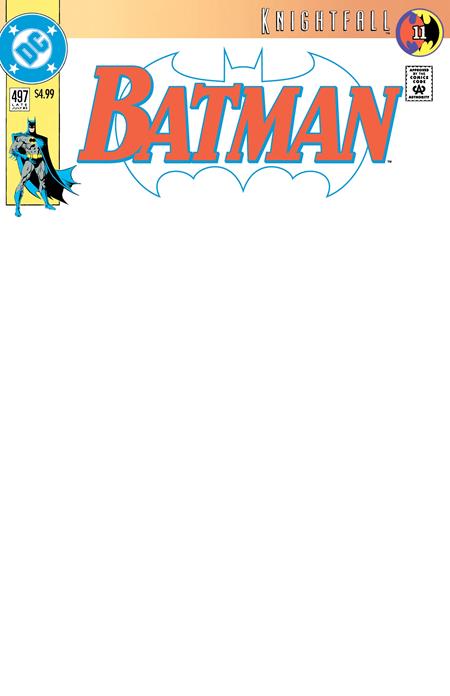BATMAN #497 FACSIMILE EDITION CVR B BLANK CARD STOCK VAR