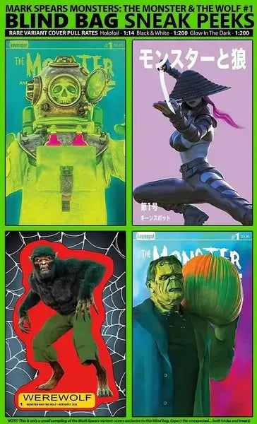 MARK SPEARS MONSTERS THE MONSTER & THE WOLF #1 CVR A MARK SPEARS BLIND BAG - STACKED