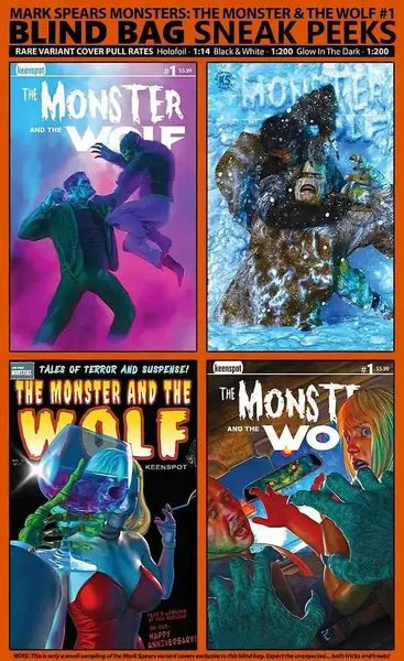 MARK SPEARS MONSTERS THE MONSTER & THE WOLF #1 CVR A MARK SPEARS BLIND BAG - STACKED