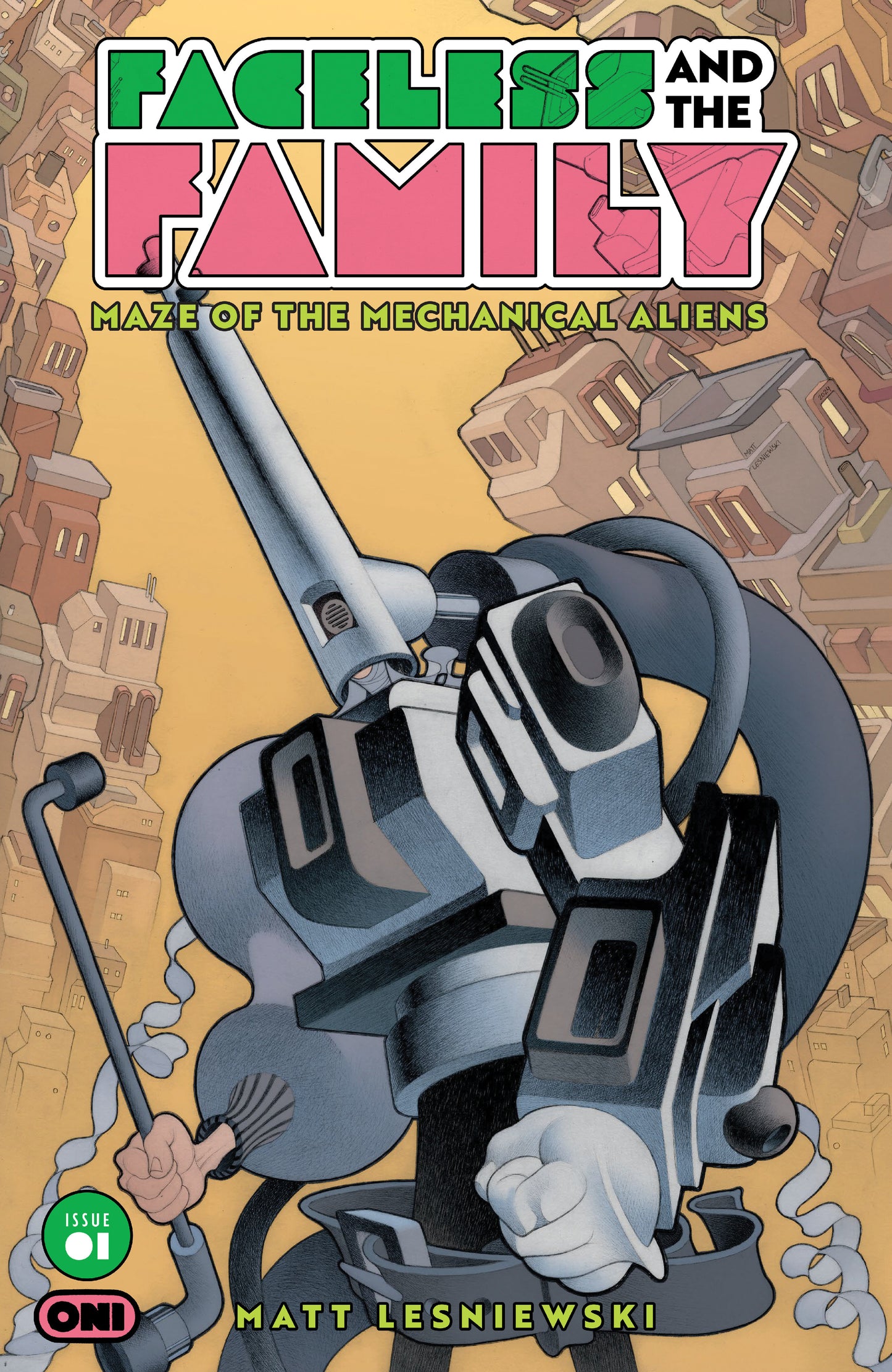FACELESS AND THE FAMILY MAZE OF THE MECHANICAL ALIENS #1 2ND PRINTING