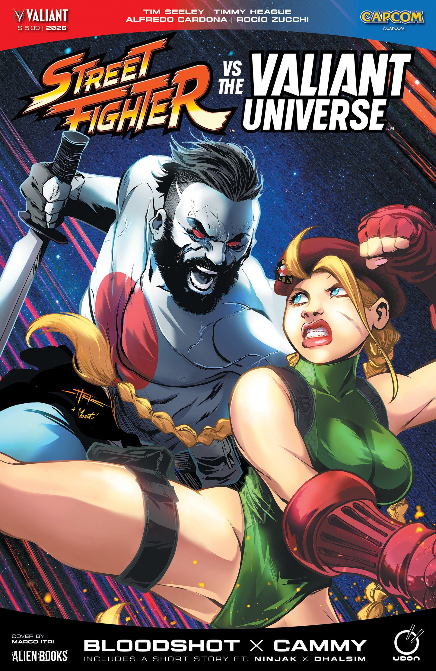STREET FIGHTER VS. THE VALIANT UNIVERSE SPECIAL CVR C MARCO ITRI VAR