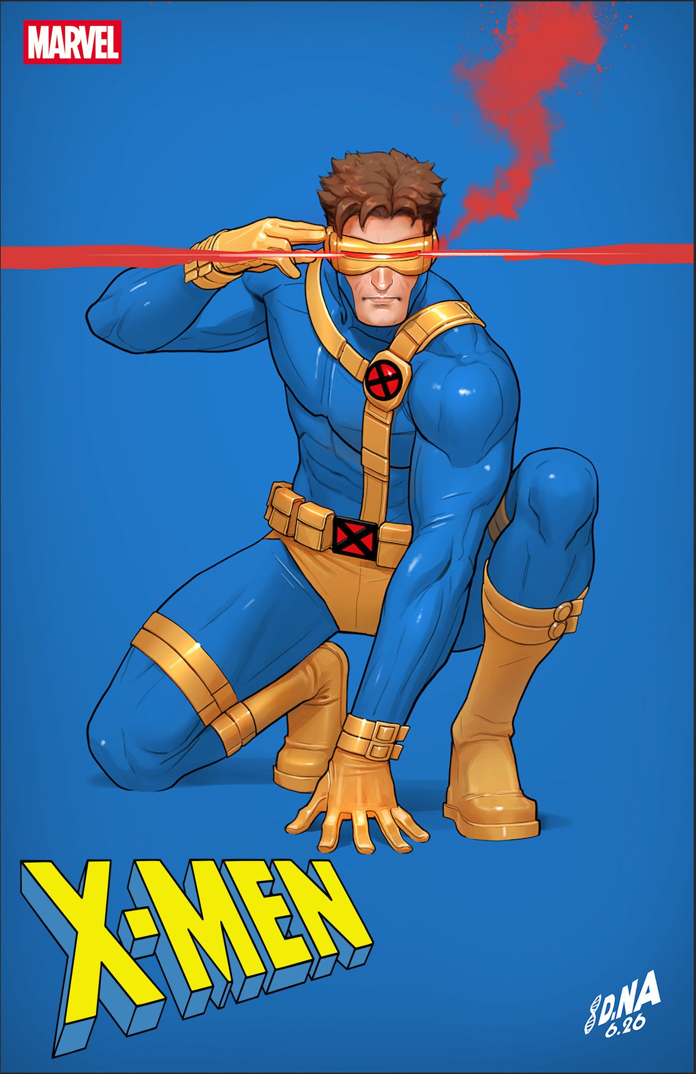 X-MEN #33 CVR B DAVID NAKAYAMA COLOR BLOCK BLUE VAR