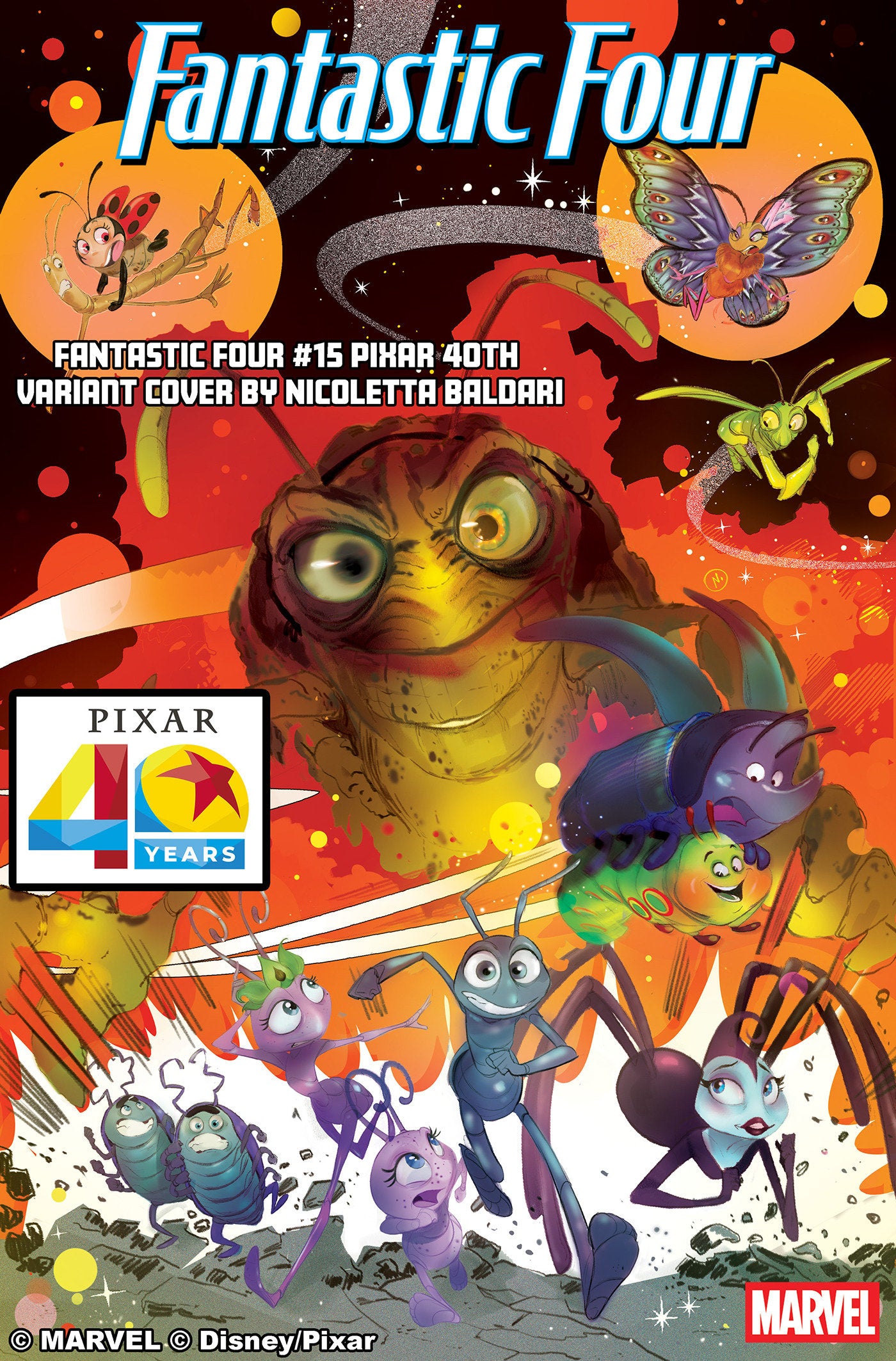 FANTASTIC FOUR #15 CVR D NICOLETTA BALDARI PIXAR 40TH VAR