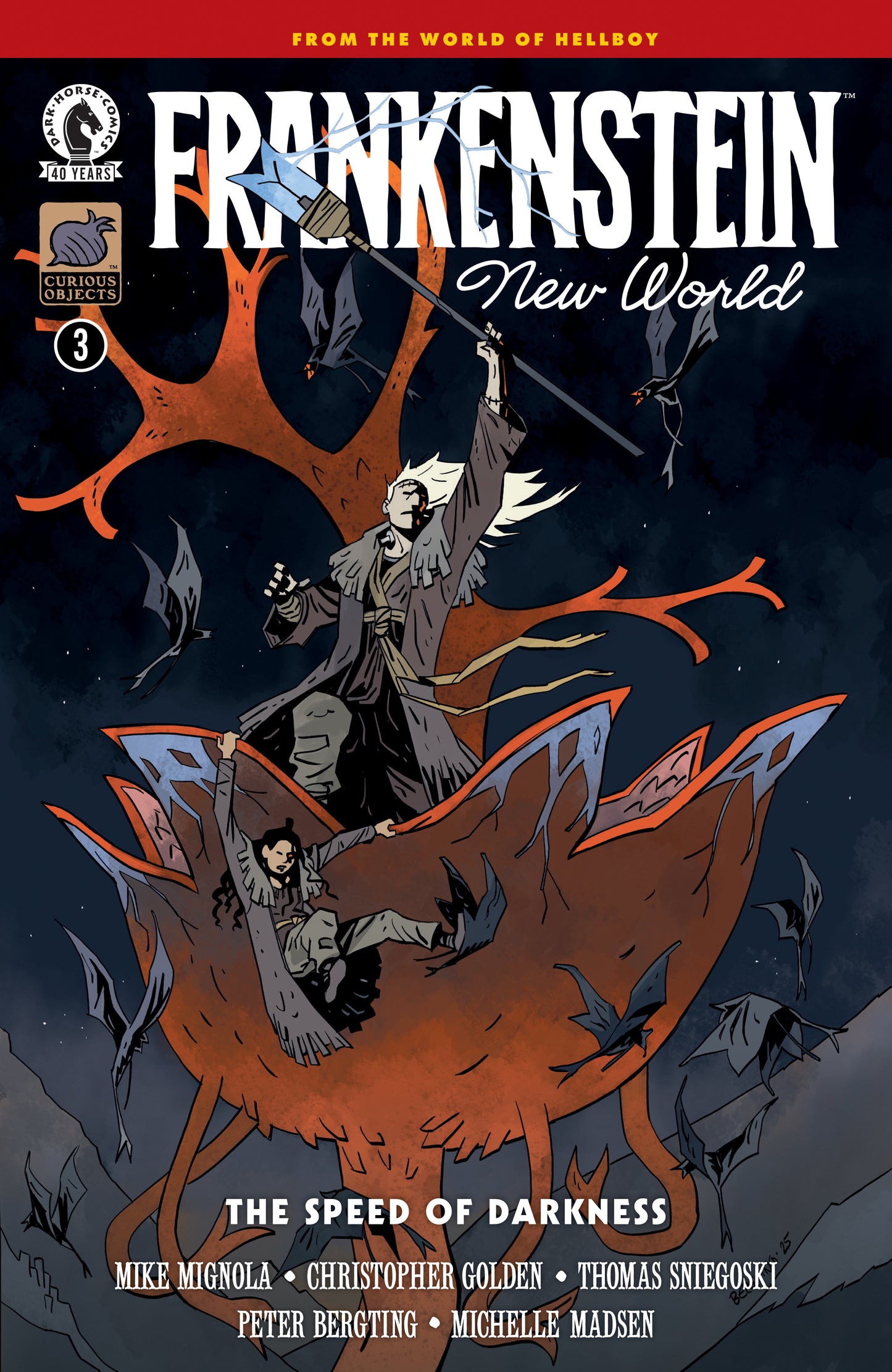 FRANKENSTEIN: NEW WORLD THE SPEED OF DARKNESS #3 CVR A PETER BERGTING
