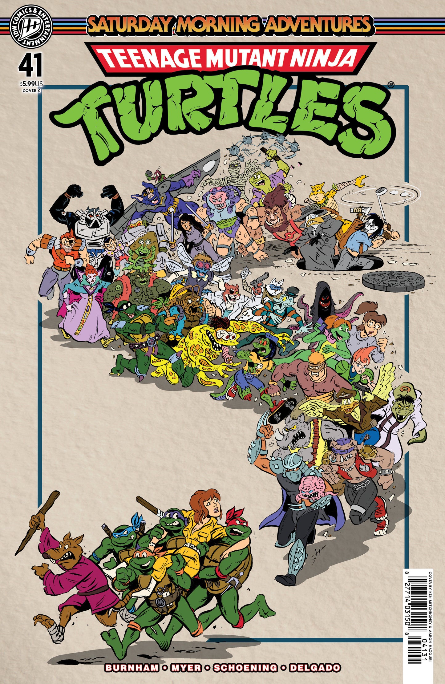 TEENAGE MUTANT NINJA TURTLES: SATURDAY MORNING ADVENTURES #41 VARIANT C (MITCHRONEY)