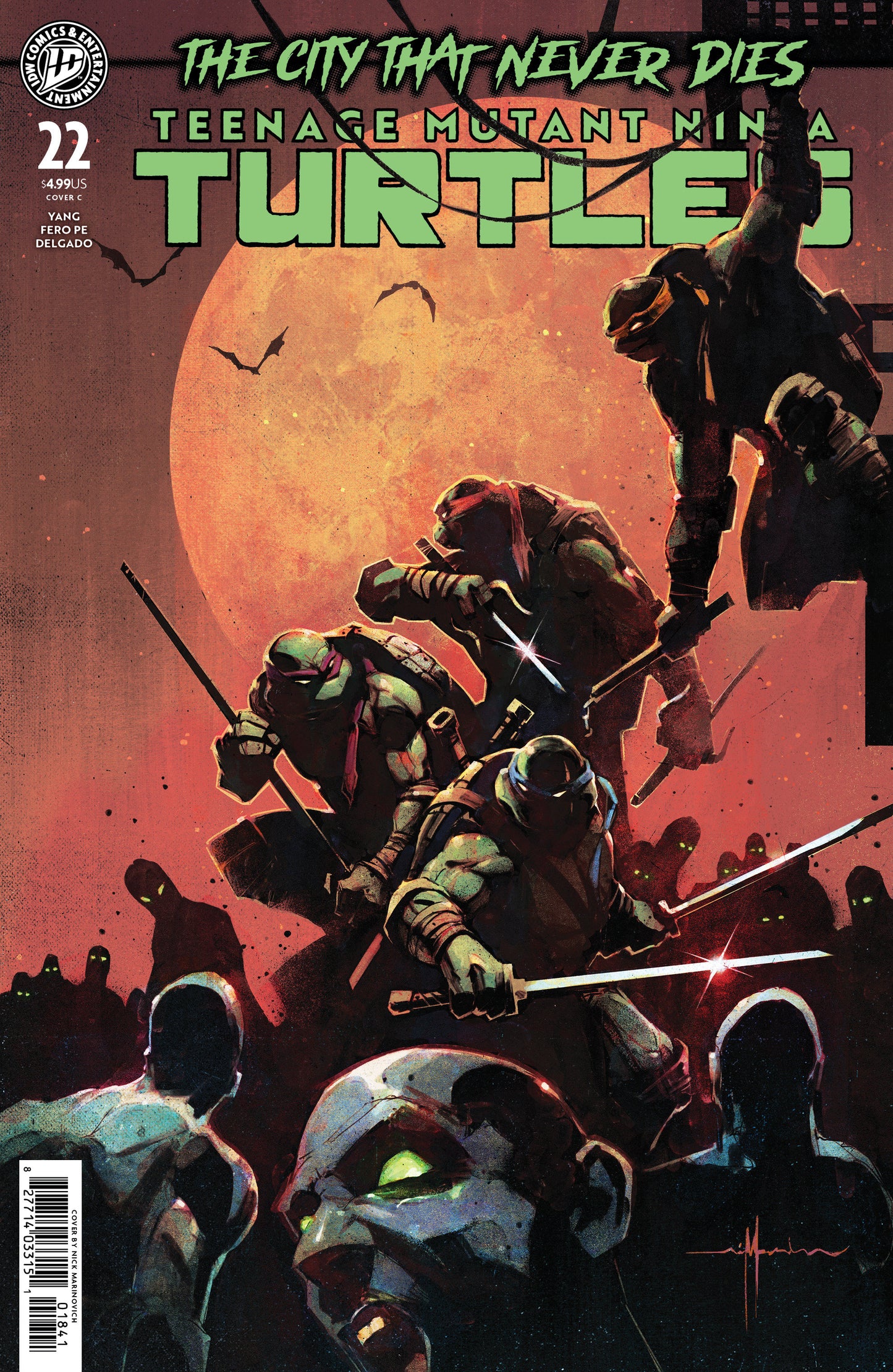 TEENAGE MUTANT NINJA TURTLES #22 VARIANT C (MARINKOVICH)