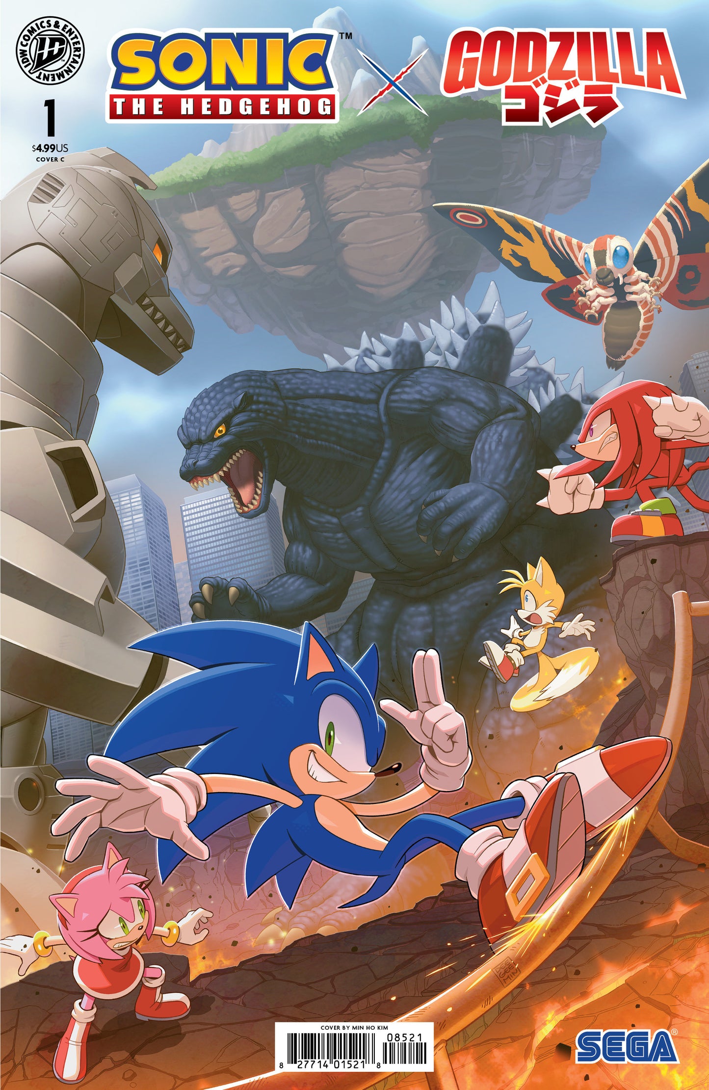 SONIC THE HEDGEHOG X GODZILLA #1 CVR C MIN HO KIM VAR