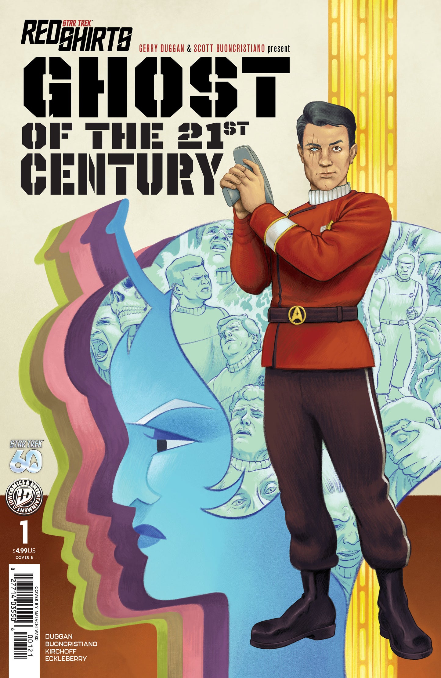 STAR TREK RED SHIRTS GHOST OF THE 21ST CENTURY #1 CVR B MALACHI WARD VAR