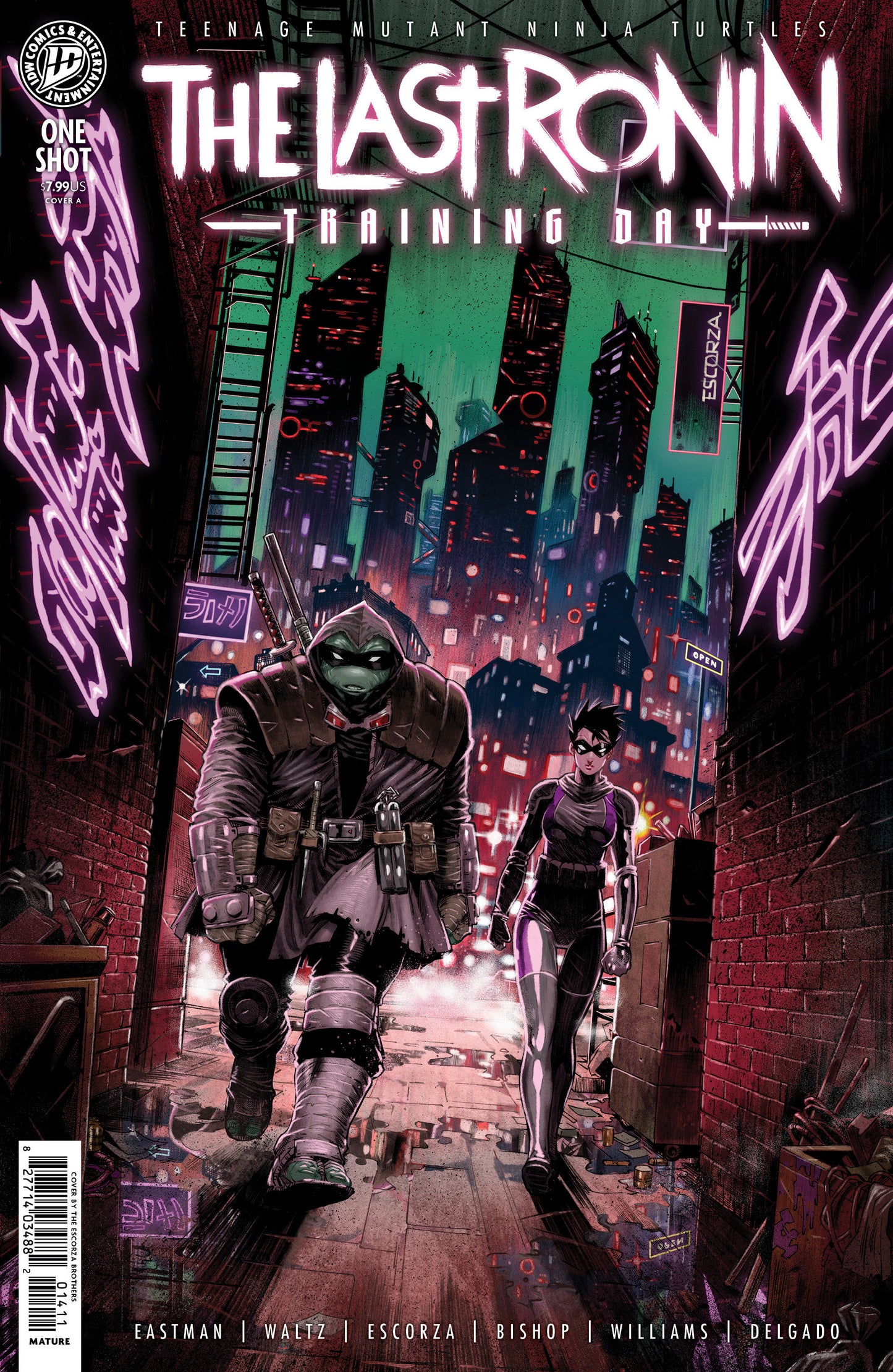 TEENAGE MUTANT NINJA TURTLES THE LAST RONIN TRAINING DAY CVR A ESCORZA BROTHERS