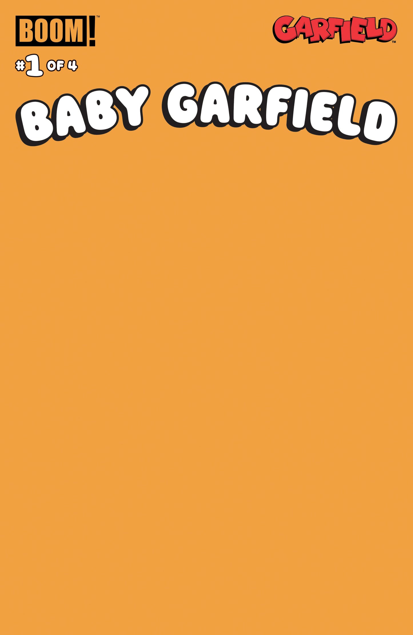 BABY GARFIELD #1 CVR D BLANK SKETCH ORANGE VAR