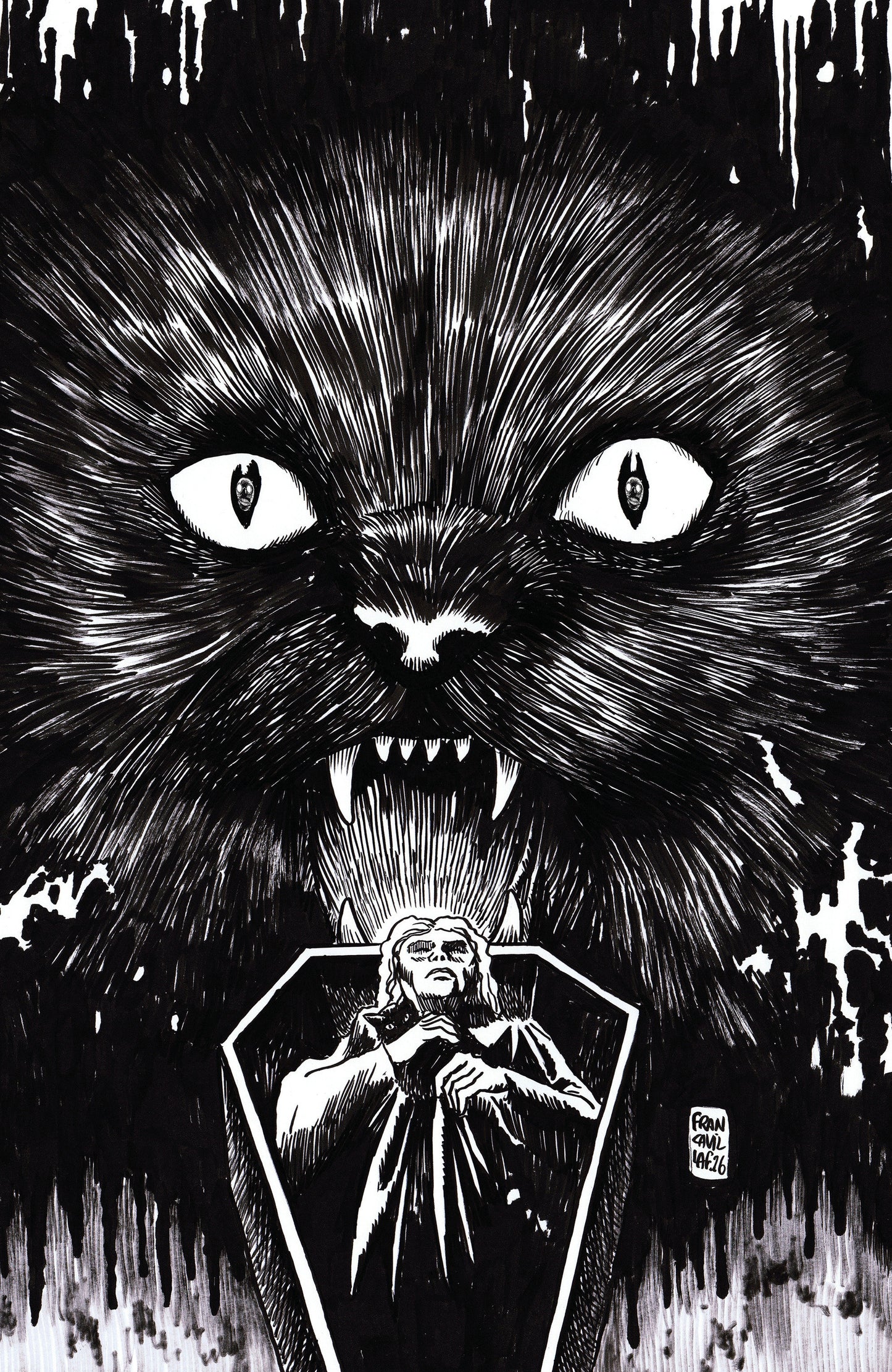 STUFF OF NIGHTMARES: THE CAT IN THE COFFIN #1 I UNLIMITED VARIANT (FULL ART, FRANCAVILLA)