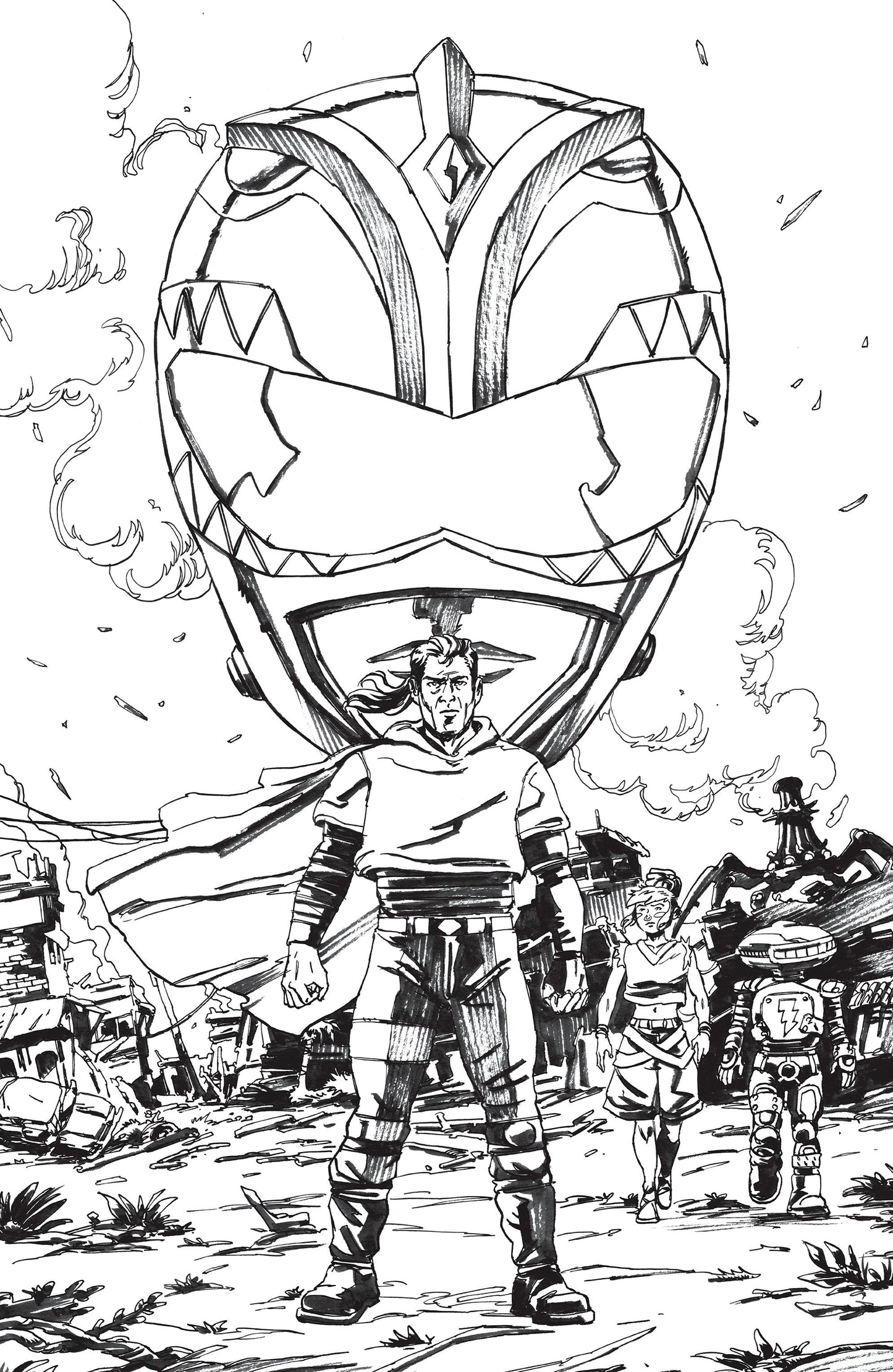 POWER RANGERS GREEN #1 CVR N GUSTAFFO VARGAS UNLIMITED VAR