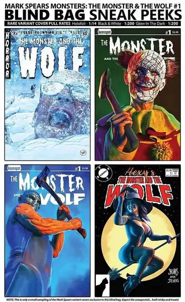 MARK SPEARS MONSTERS THE MONSTER & THE WOLF #1 CVR A MARK SPEARS BLIND BAG - STACKED