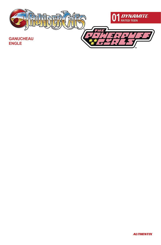THUNDERCATS POWERPUFF GIRLS #1 CVR F BLANK AUTHENTIX