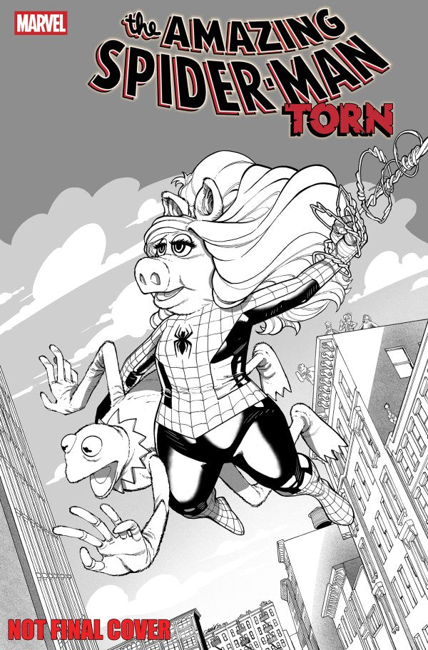 AMAZING SPIDER-MAN TORN #1 JAVIER GARRON MUPPETS VAR
