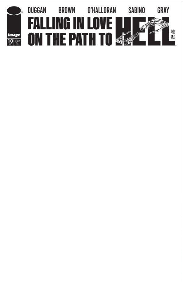 FALLING IN LOVE ON THE PATH TO HELL #10 CVR C BLANK SKETCH VAR (MR)