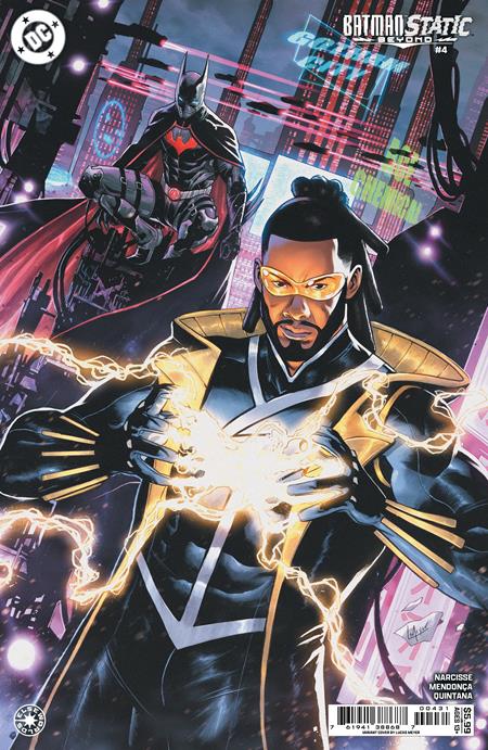 BATMAN STATIC BEYOND #4 (OF 6) CVR C LUCAS MEYER CARD STOCK VAR