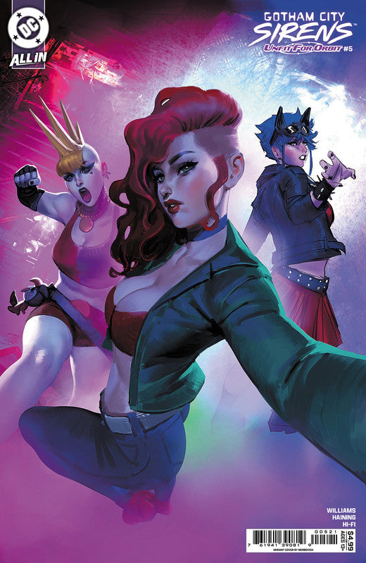 GOTHAM CITY SIRENS UNFIT FOR ORBIT #5 (OF 5) CVR B NOOBOVICH
