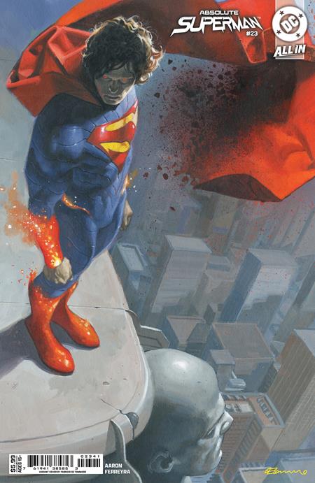 ABSOLUTE SUPERMAN #23 CVR D FABRIZIO DE TOMMASO CARD STOCK VAR