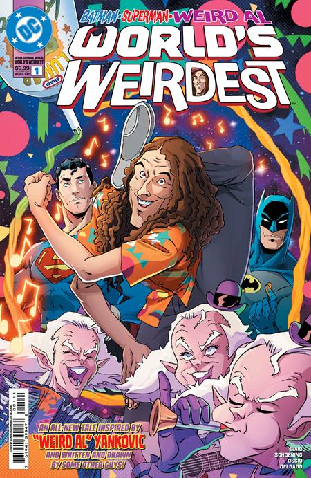 BATMAN SUPERMAN WEIRD AL WORLDS WEIRDEST #1 (ONE SHOT) CVR A DAN SCHOENING