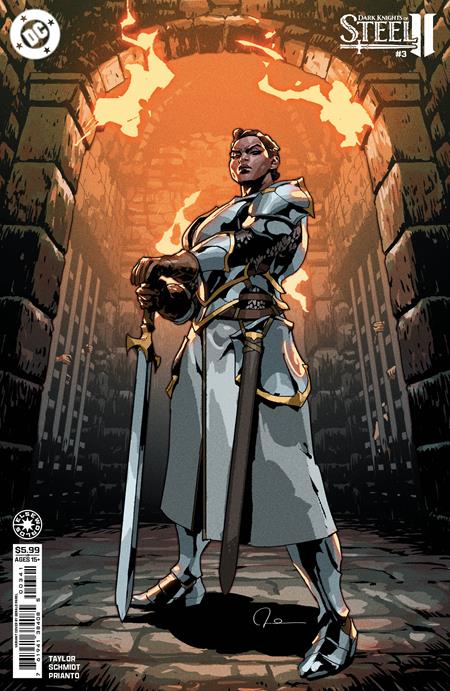 DARK KNIGHTS OF STEEL II #3 (OF 12) CVR D GERALD PAREL CARD STOCK VAR