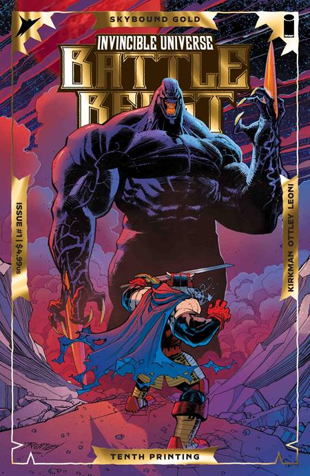 INVINCIBLE UNIVERSE BATTLE BEAST #1 10TH PTG CVR B RYAN OTTLEY & ANNALISA LEONI EMBOSS & GOLD FOIL VAR