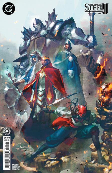 DARK KNIGHTS OF STEEL II #5 (OF 12) CVR B GERALD PAREL CARD STOCK VAR