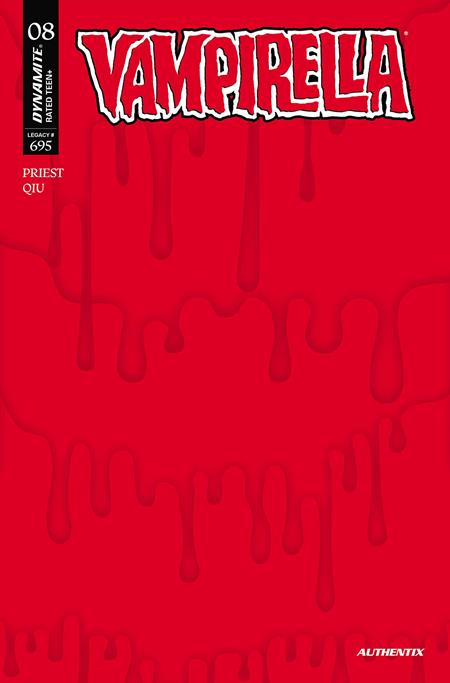 VAMPIRELLA (2026) #8 CVR N BLOOD BLANK AUTHENTIX VAR