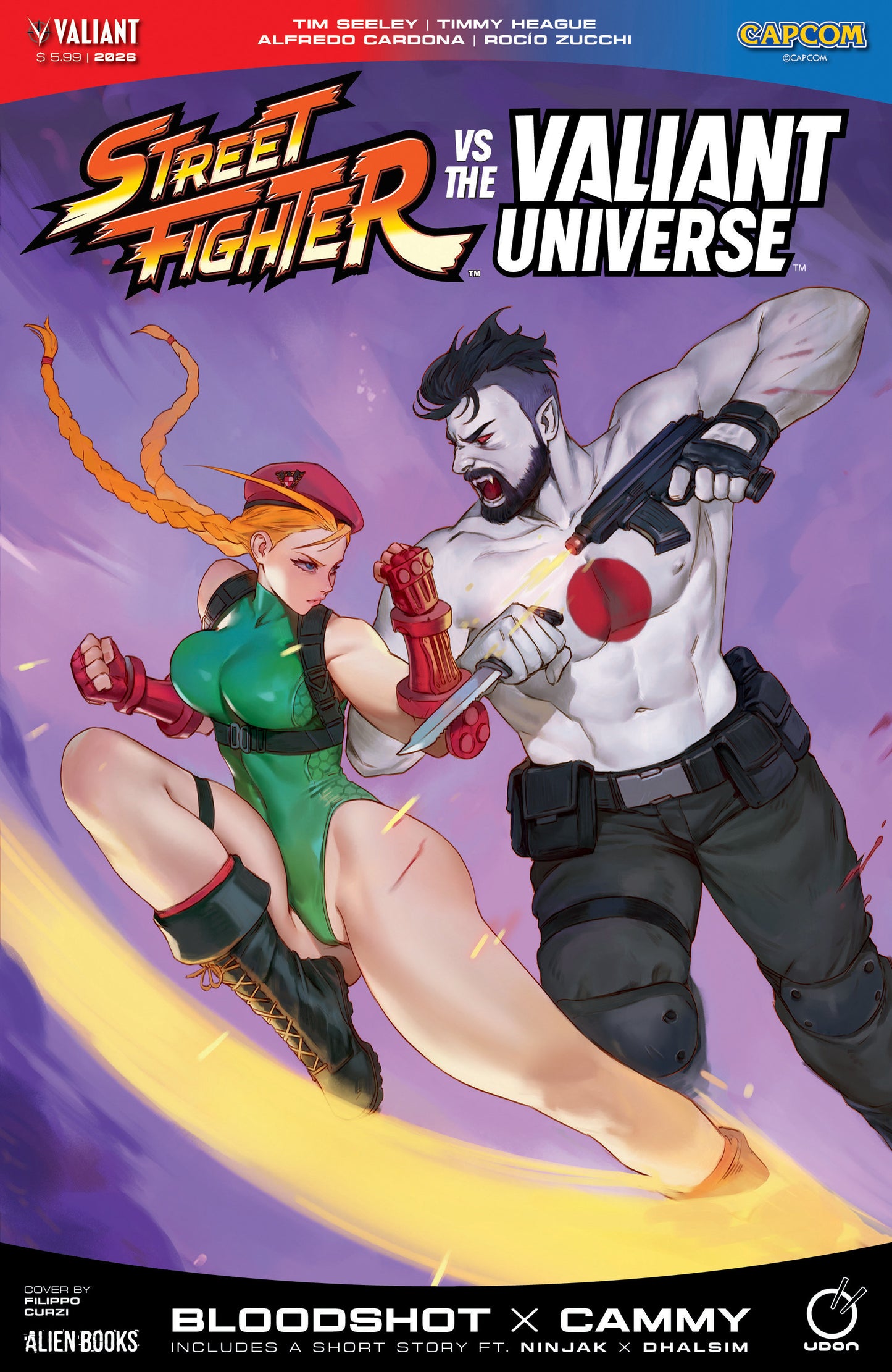 STREET FIGHTER VS. THE VALIANT UNIVERSE SPECIAL CVR A FILIPPO CURZI