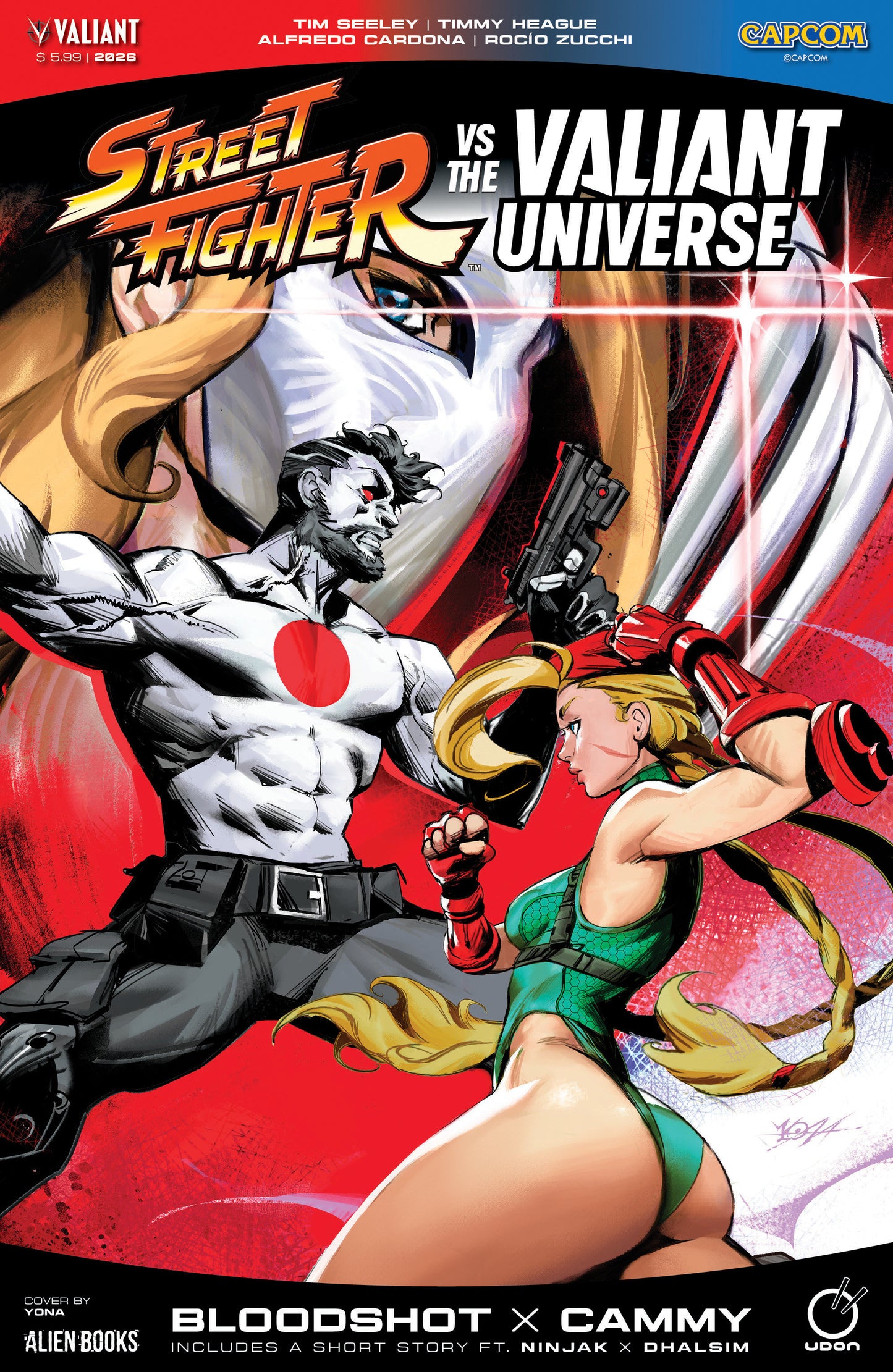 STREET FIGHTER VS. THE VALIANT UNIVERSE SPECIAL CVR B YONAS VAR