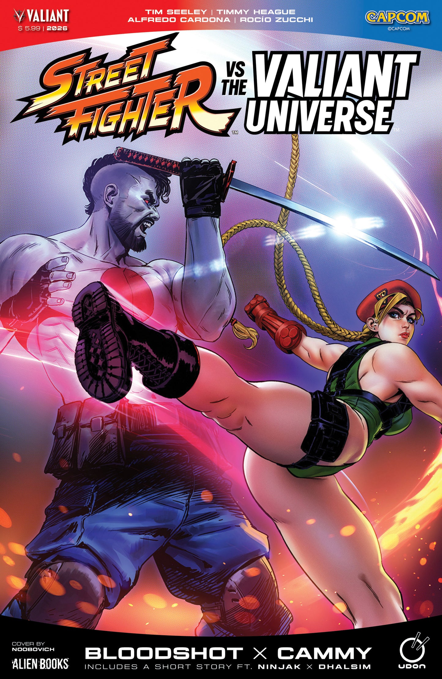STREET FIGHTER VS. THE VALIANT UNIVERSE SPECIAL CVR D NOOBOVICH VAR