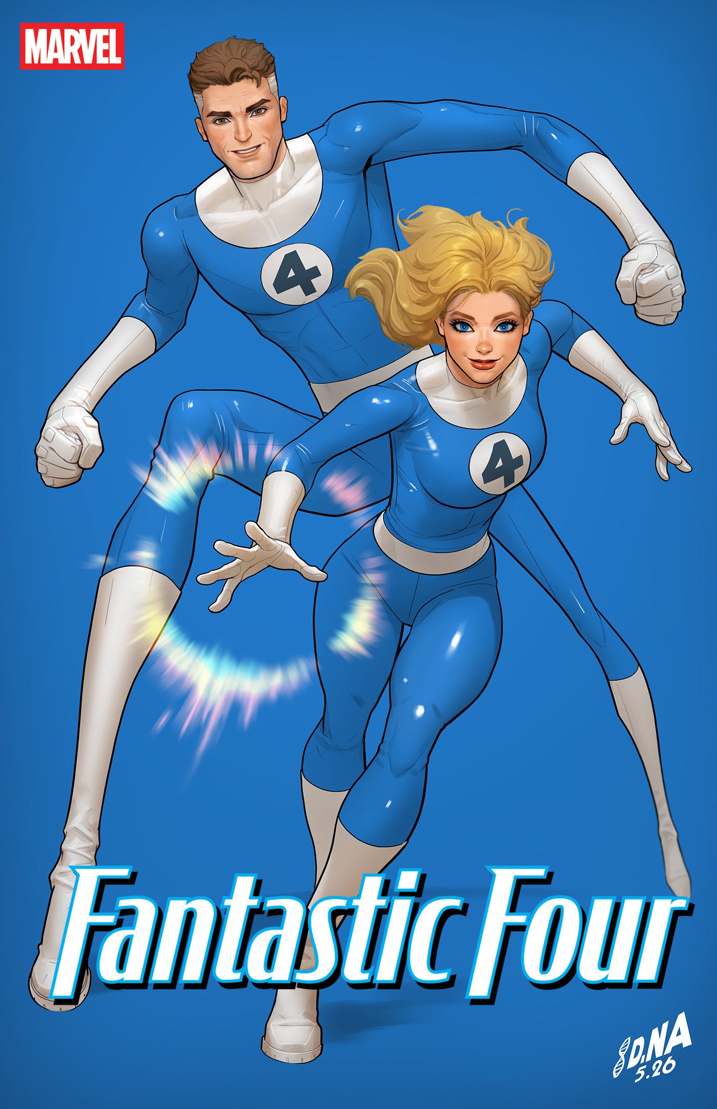 FANTASTIC FOUR #14 CVR B DAVID NAKAYAMA COLOR BLOCK BLUE VAR