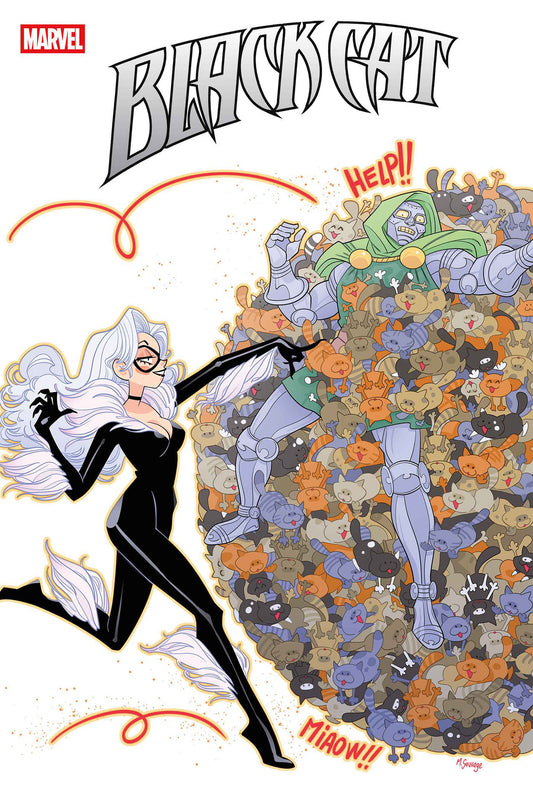 BLACK CAT #8 CVR C MARGUERITE SAUVAGE DOOM HOMAGE VAR