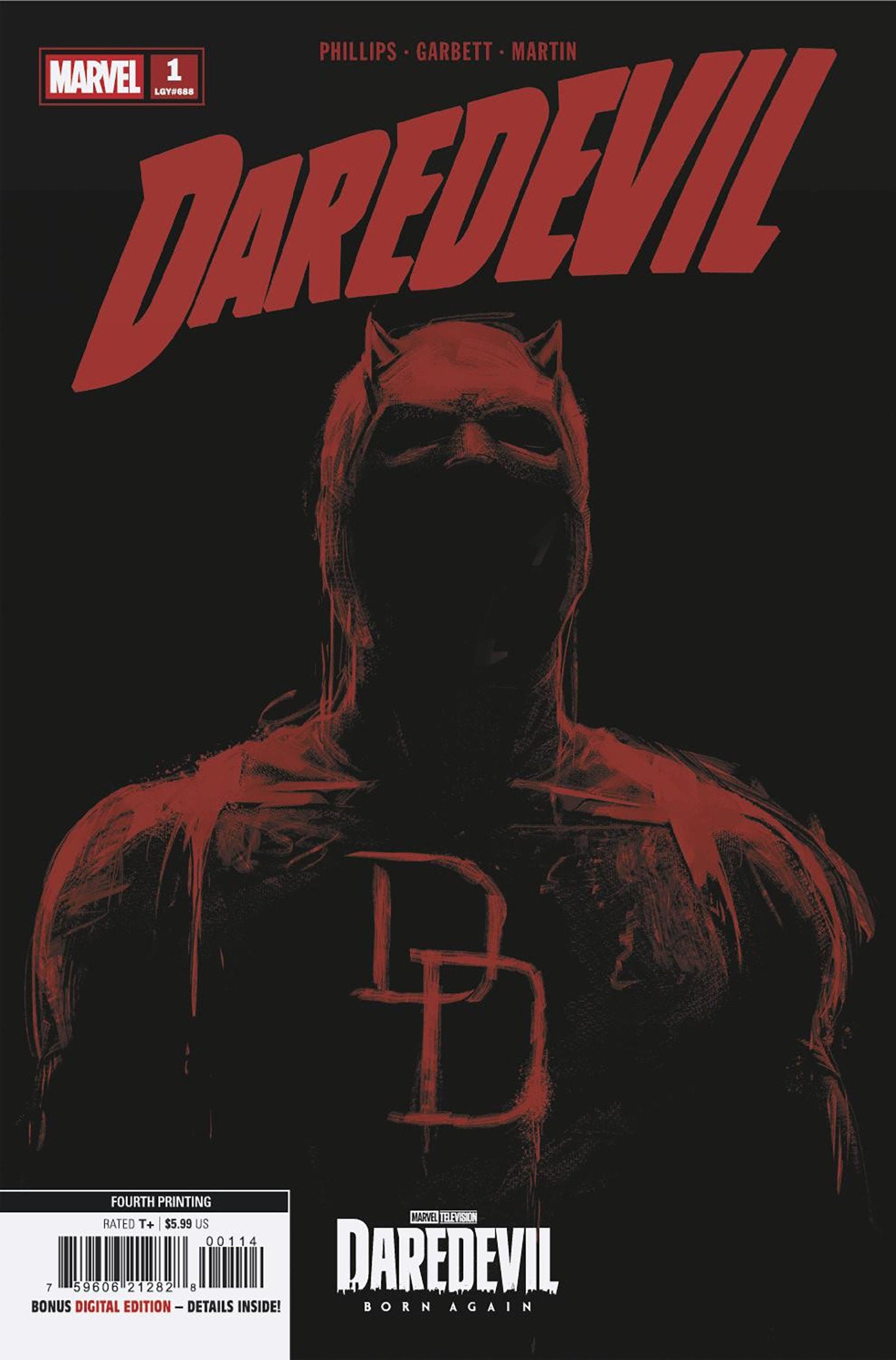 DAREDEVIL #1 4TH PTG  MARVEL TELEVISION VAR