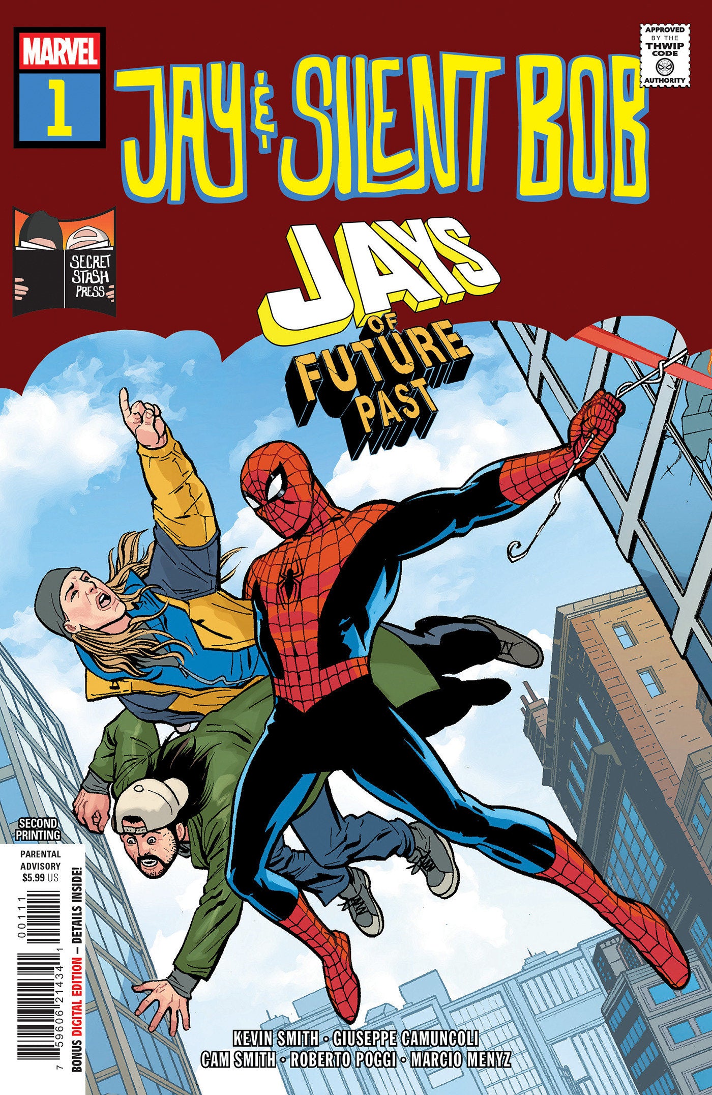 JAY & SILENT BOB: JAYS OF FUTURE PAST #1 2ND PTG CVR A GIUSEPPE CAMUNCOLI VAR