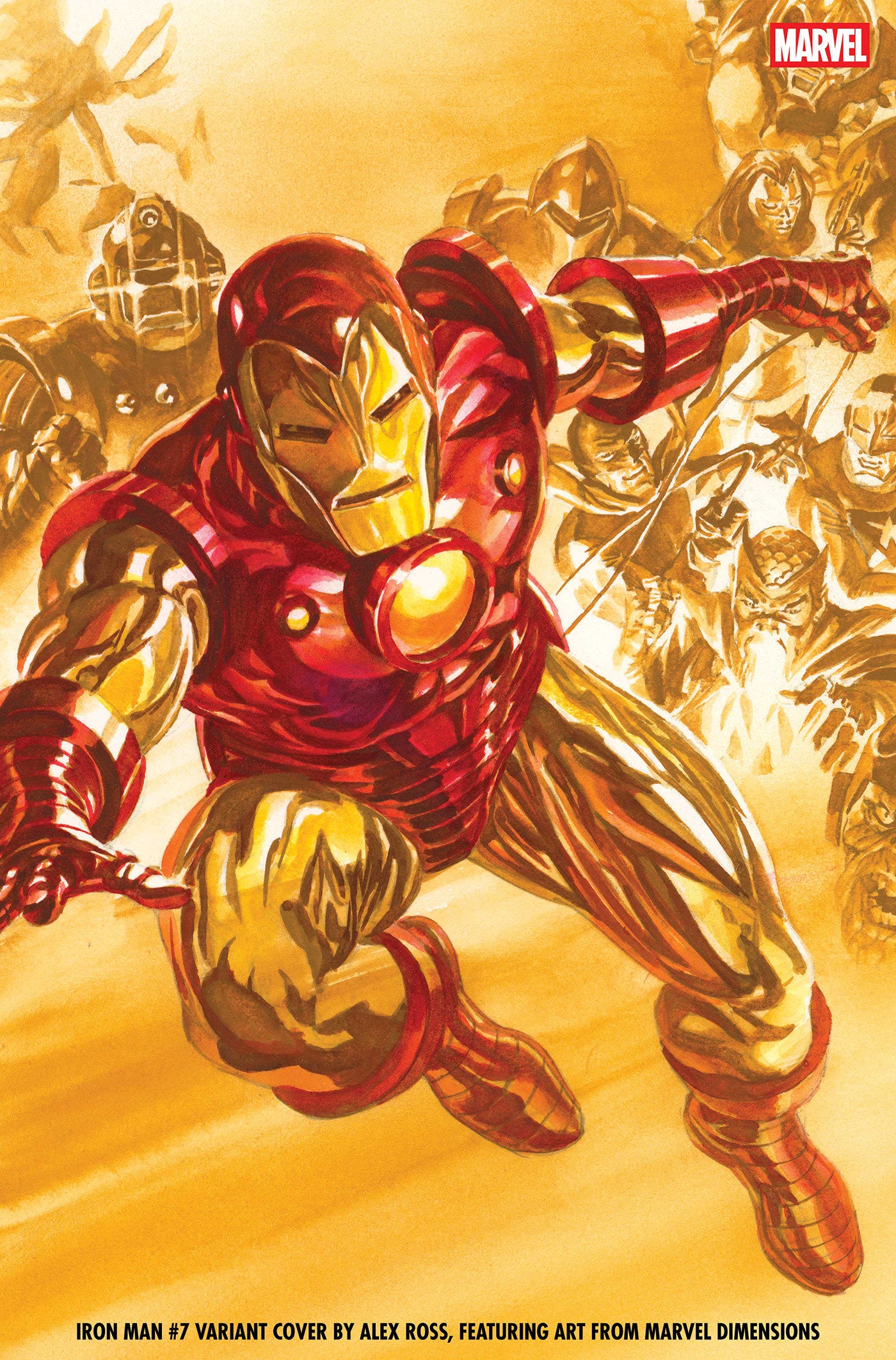 IRON MAN #7 CVR E ALEX ROSS MARVEL DIMENSIONS VAR