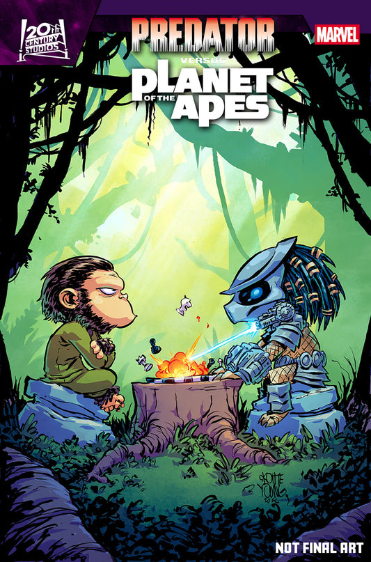PREDATOR VS. THE PLANET OF THE APES #1 CVR E SKOTTIE YOUNG VAR