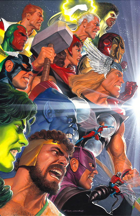 JLA/AVENGERS #3 FACSIMILE EDITION CVR E ALEX ROSS 2-PART CONNECTING VARIANT A