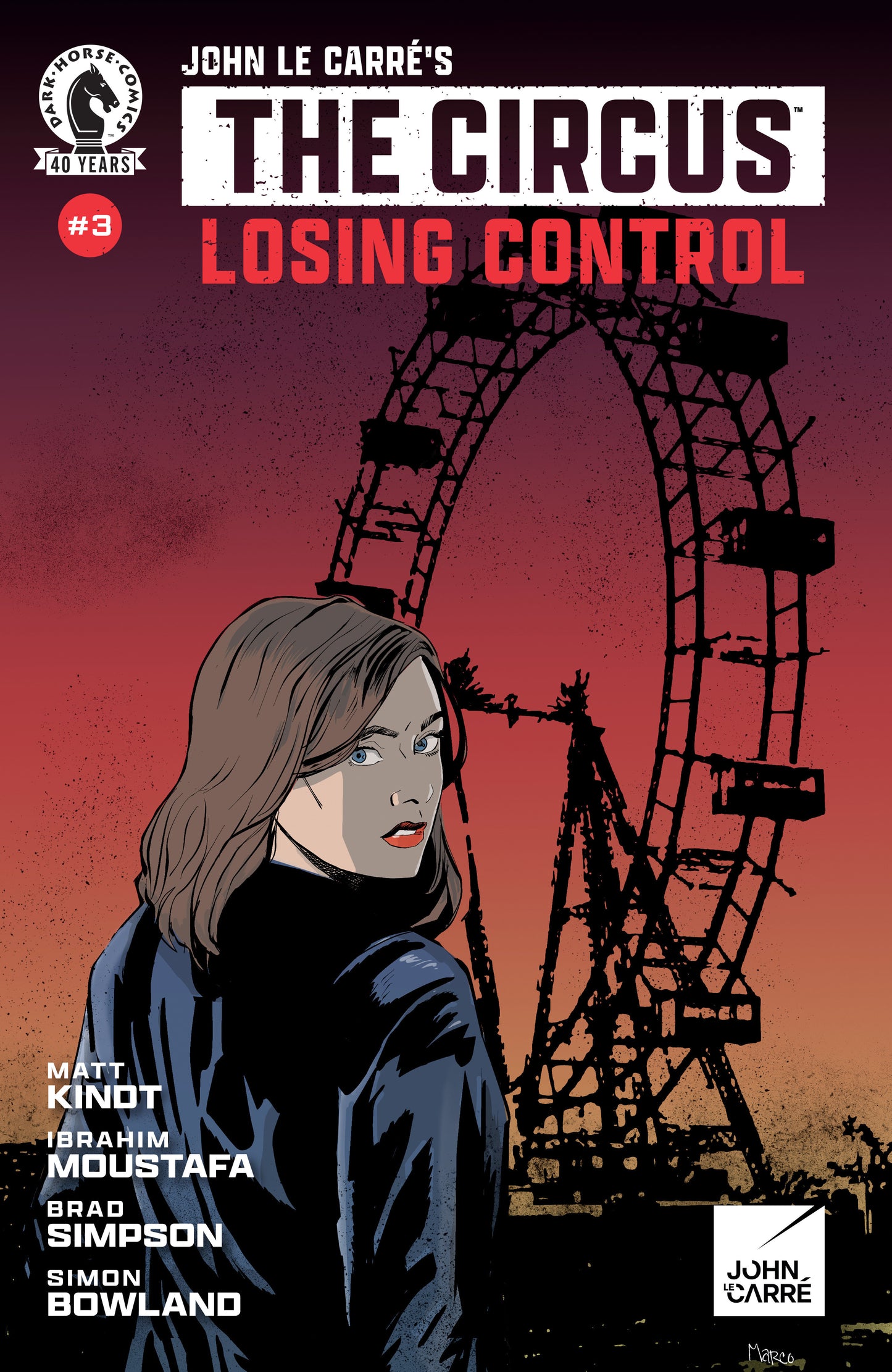 JOHN LE CARRE'S THE CIRCUS LOSING CONTROL #3 CVR A MARO FINNEGAN