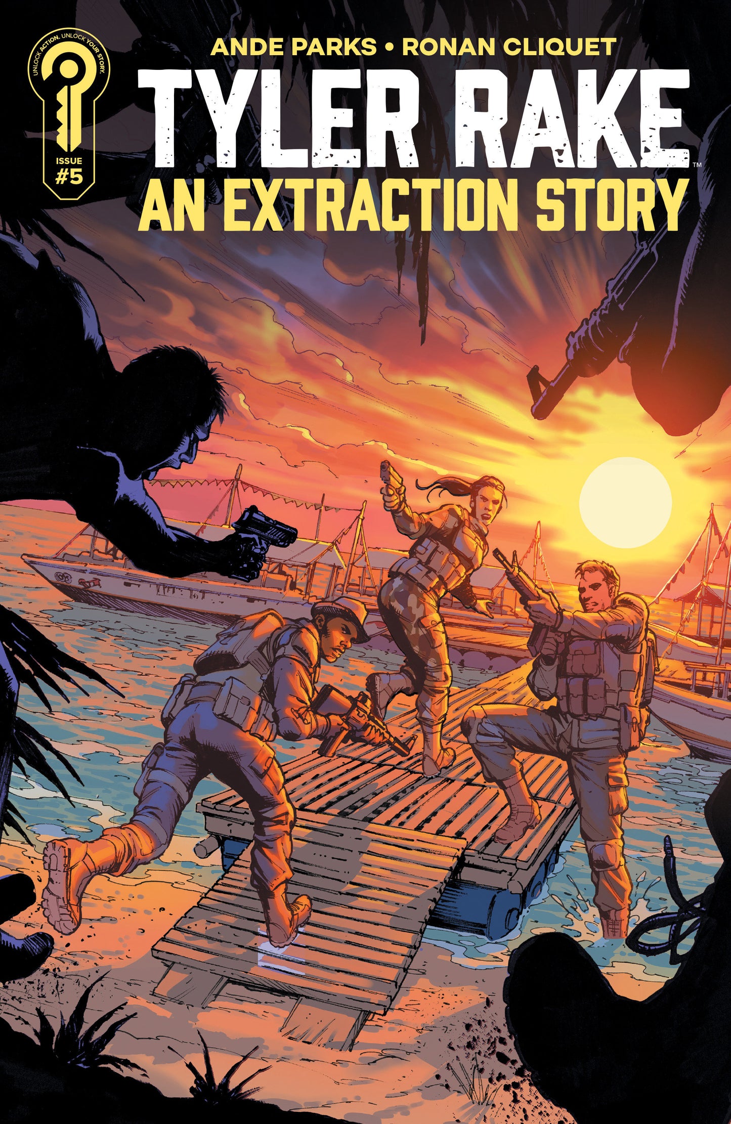 TYLER RAKE: AN EXTRACTION STORY #5 COVER B MARCO SANTUCCI