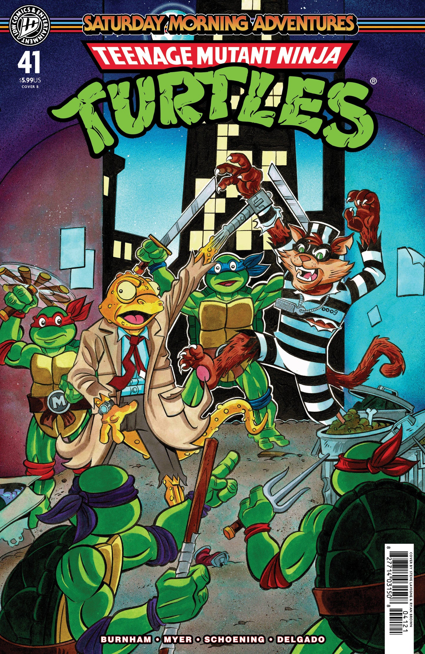 TEENAGE MUTANT NINJA TURTLES: SATURDAY MORNING ADVENTURES #41 VARIANT B (LAVIGNE)