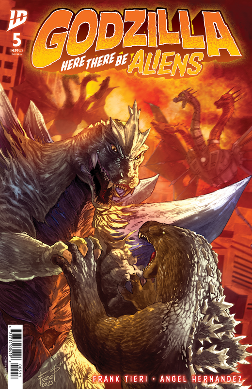 GODZILLA: HERE THERE BE ALIENS #5 CVR A PE
