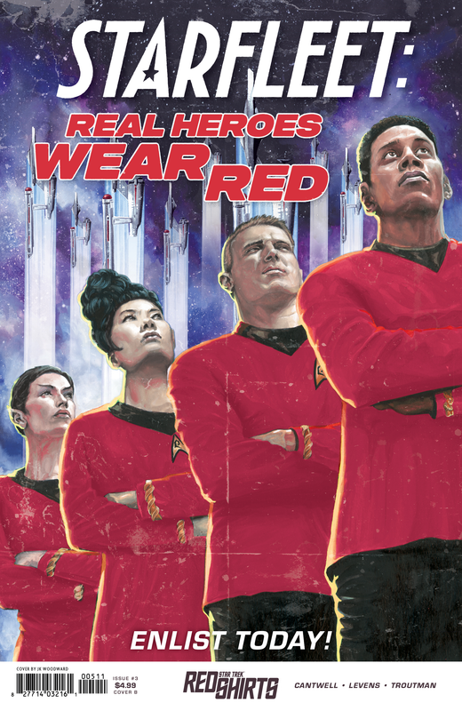 STAR TREK RED SHIRTS #3 CVR B WOODWARD FEDERATION RECRUITMENT