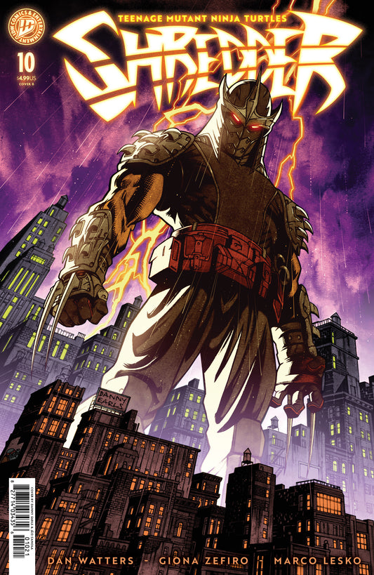 TEENAGE MUTANT NINJA TURTLES SHREDDER #10 CVR B DANNY EARLS VAR