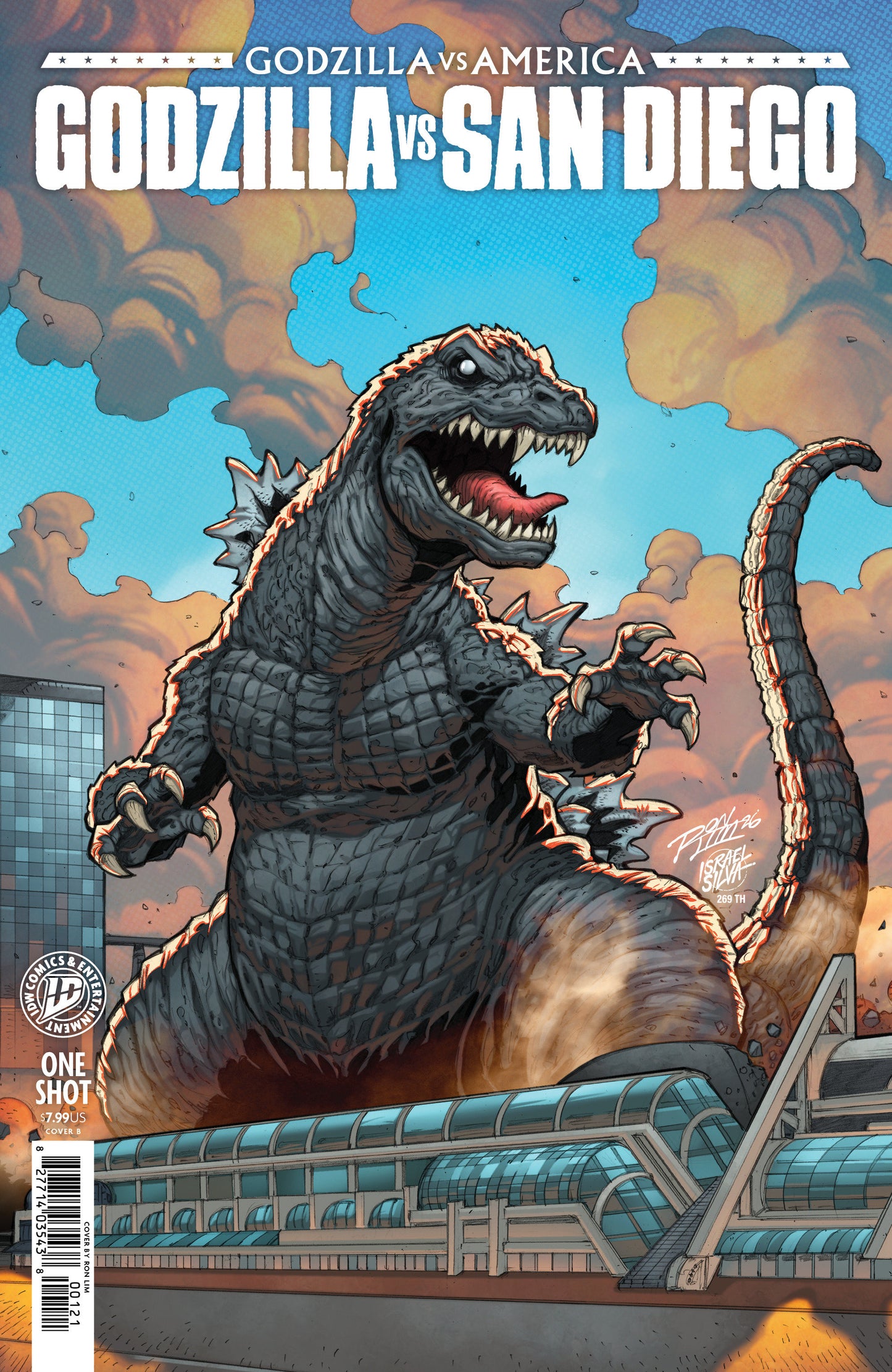 GODZILLA VS. AMERICA SAN DIEGO CVR B RON LIM VAR
