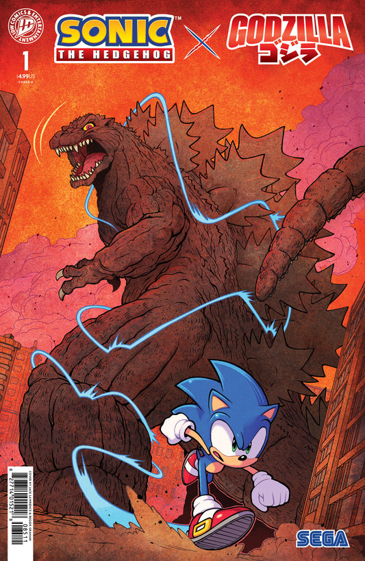 SONIC THE HEDGEHOG X GODZILLA #1 CVR A JACK LAWRENCE